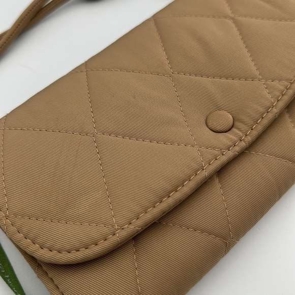 VERA BRADLEY Wildwood Wallet Twill Crossbody Tiger's Eye tan brown - Picture 10 of 12